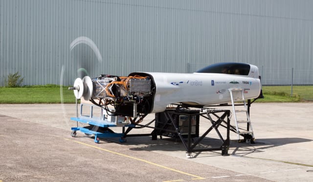 The ionBird powertrain test stand. Image credit: Rolls-Royce.