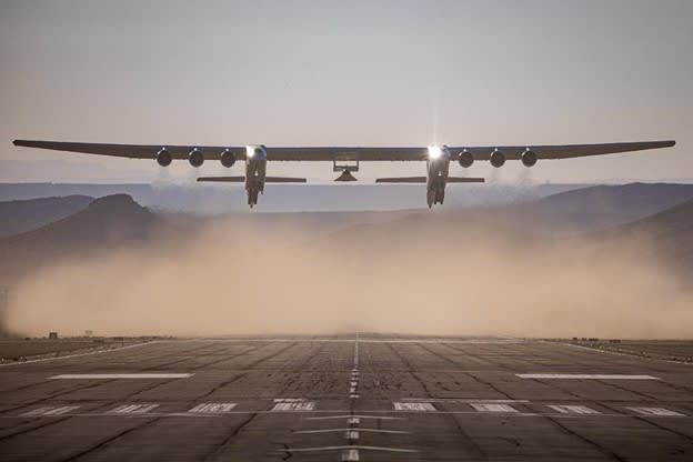 Image: successful launch of the Talon-A craft, March 9, 2024. (Image:Stratolaunch LLC)