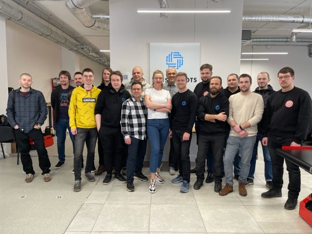 The team at Deus Robotics in the company’s Kyiv headquarters. (Image Source: Deus Robotics)