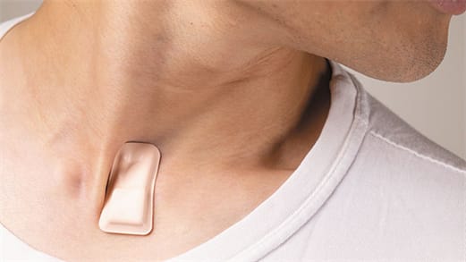 The patch is only slightly thicker than a bandage. (Image courtesy of Northwestern University).