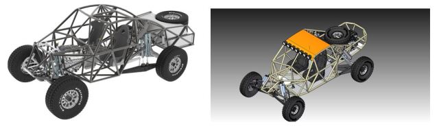 Craig Hall has built a career designing parts for off-road racing vehicles with Solid Edge. (Images courtesy of Craig Hall, Hall Designs.)