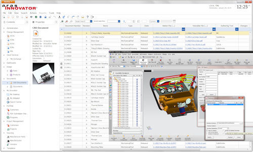 An example of Aras Innovator’s interface in version 10. Today, Innovator has reached version 11.