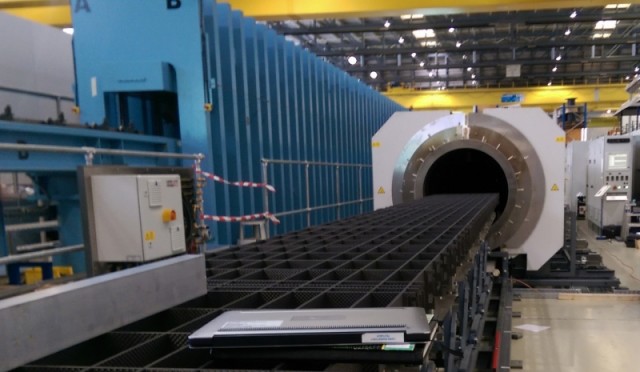 The new furnace is current being installed and tested. (Image courtesy of Friedrich Lackner/CERN.)