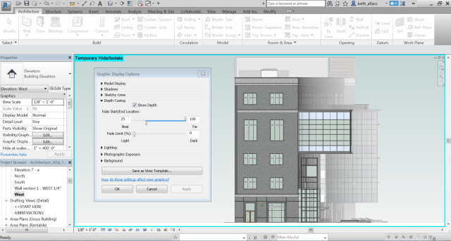 The depth cueing feature in Revit 2017. (Image courtesy of Autodesk.)