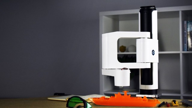 The Dobot M1 SCARA industrial robot. (image courtesy of Shenzhen Yuejiang Technology Co.)