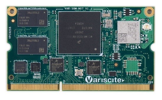 VAR-SOM-MX7 CPU: NXP/Freescale iMX 7. (Image courtesy of Variscite)