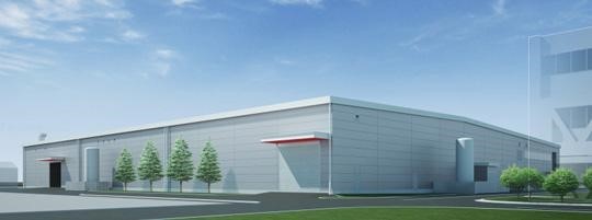 Rendition of the new Sagami Factory facility. (Image courtesy of Mitsubishi Electric.)