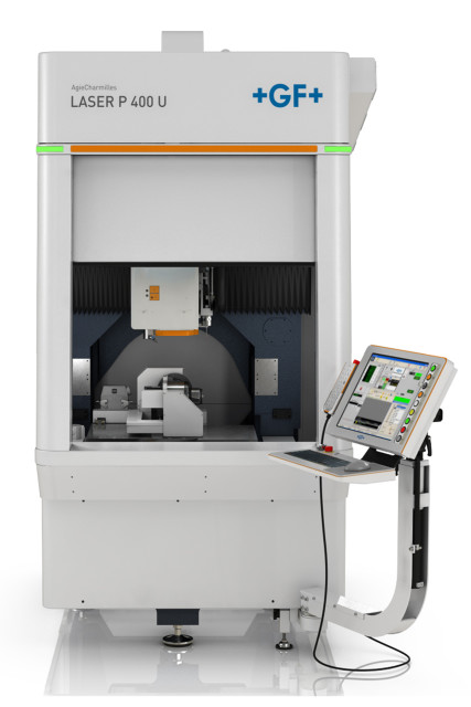 The LASER P 400U laser engraving machine. (Image courtesy of GF Machining Solutions.)