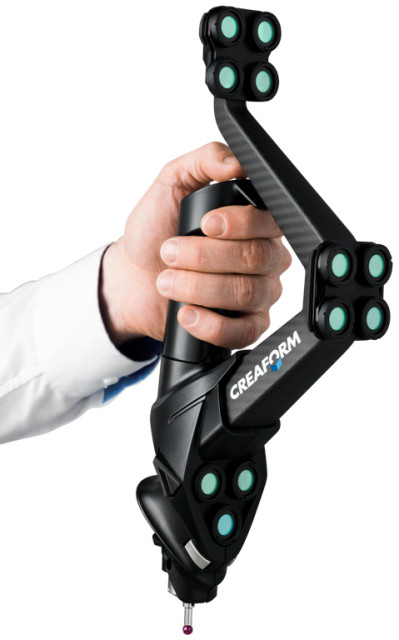 he HandyPROBE Next portable coordinate measuring machine. (Image courtesy of Creaform.)