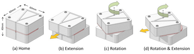 The Haptic Sandwich changes shape to direct users. Image courtesy Yale University.
