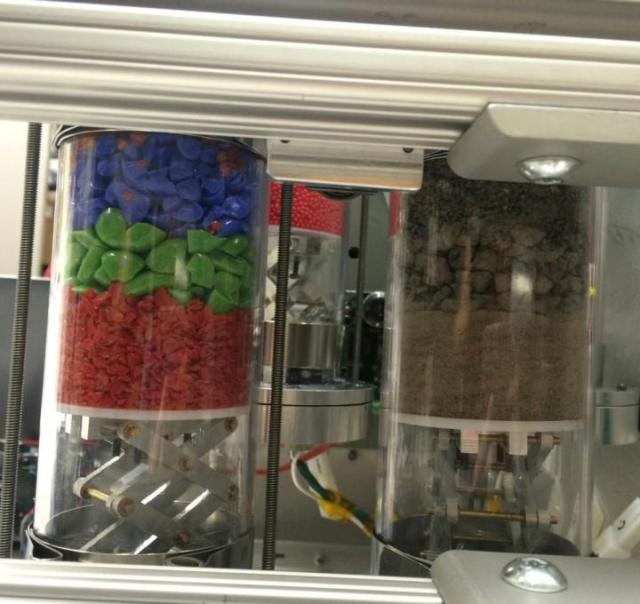 Strata-1 will use regolith simulants made of glass beads, terrestrial materials and pulverized meteorite. (Image courtesy of NASA.)