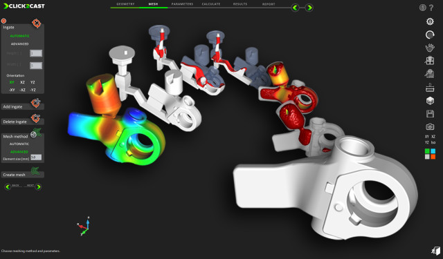  Fit-for-purpose simulation tools like Altair’s Click2Cast introduce CAE tools that are tailored to a specific task or industry. (Image courtesy of Altair.)