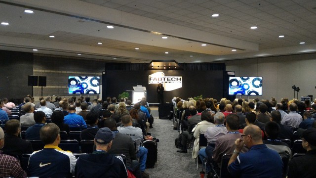Karen Kerr, director of advanced manufacturing at GE Ventures led a keynote presentation at the FABTECH 2015 event in Chicago.