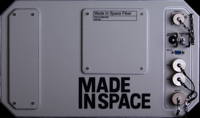 A picture of “Made In Space Fiber,” the device that will produce optic fibers aboard the ISS. (Image courtesy of Made In Space.)