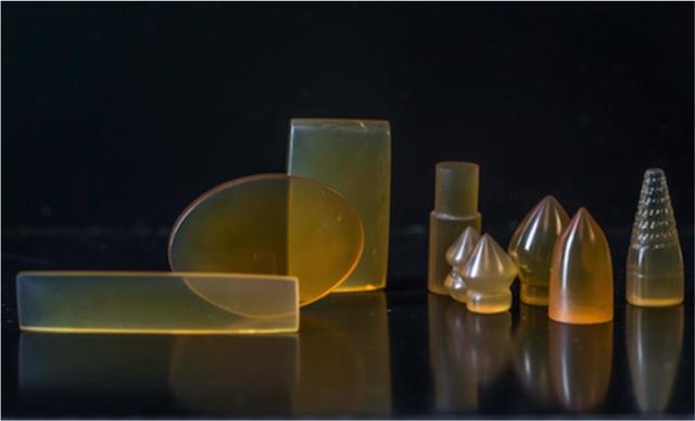 examples of engineered 3-D silk constructs. (Image courtesy of Tufts University.)