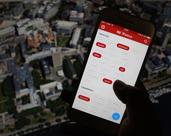 Connecting students with appropriate maker facilities at MIT is at the center of the Mobius app’s design. (Image courtesy of Massachusetts Institute of Technology.)