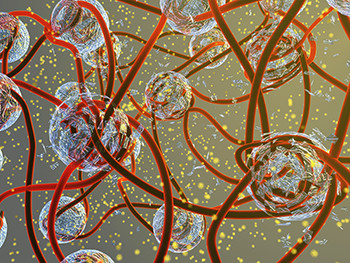 A chemical reaction that causes depolymerization is the key to disintegration. (Image courtesy of Carnegie Mellon University).