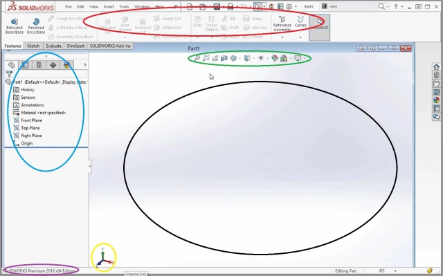 Exploring The Solidworks 2016 Interface Cad Tutorials