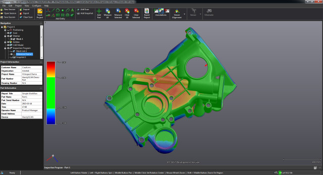 Dimensional inspection software with GD&T capabilities. (Image courtesy of Creaform.)