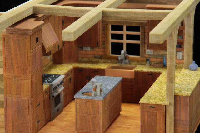 An interior model of a home’s kitchen. (Image courtesy of WhiteClouds.)