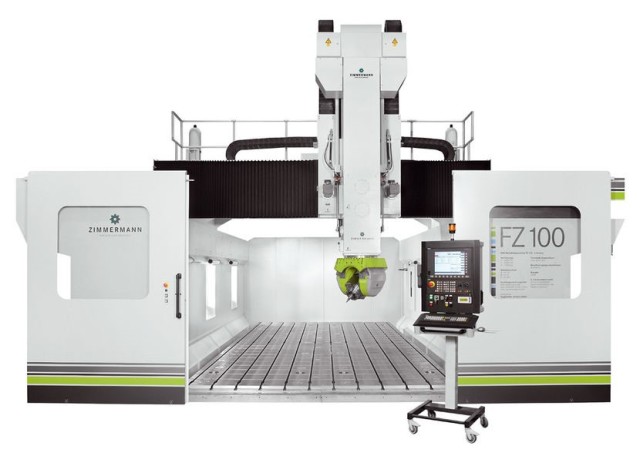 The ZF100 portal milling machine. (Image courtesy of Zimmermann.)