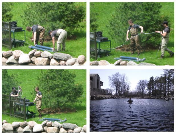 Students Install the Creek Monitoring System in Rock Valley College's Spring Creek