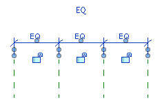 Figure 13. After clicking the EQ icon, dimensions are replaced with EQ.