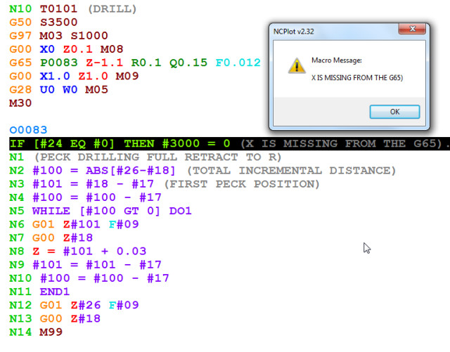 do i write the g code before i use ncplot