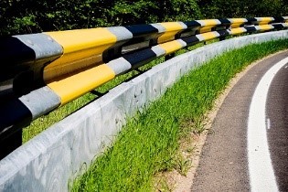 Highway guardrails are one example of parts produced with roll forming. (Image courtesy of Cargowall.)