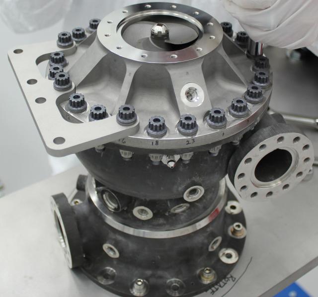 3D printing the turbopump allowed NASA to reduce part count by 45 percent. (Image courtesy of NASA/MSFC.)