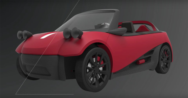Local Motors’ 3D-printed LM3D Swim vehicle, to be made highway-ready by 2017. (Image courtesy of Local Motors/YouTube.)