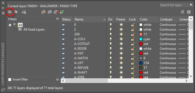 layer dialogue autocad plot style