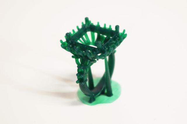 Objects 3D printed in Sharebot’s castable material can be cast as metal objects. (Image courtesy of Sharebot.)