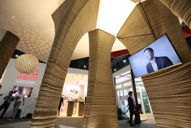 This structure was 3D printed at SCG’s facility and assembled onsite. (Image courtesy of WASP.)