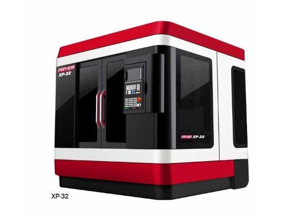 A Fryer XP Series CNC machine that will feature the LENS Print Engine to form a LaserFab 3D hybrid machine center. (Image courtesy of Fryer.)