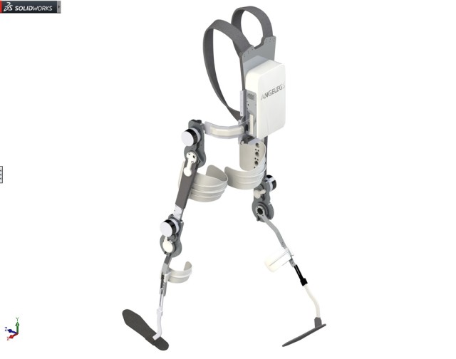 The ANGELEGS device was designed entirely in SOLIDWORKS. (Image courtesy of SOLIDWORKS.)