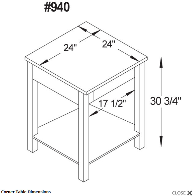 Figure 4. A sample of dimensioned office furniture. (Image courtesy of Ohio Hardwood Furniture.)