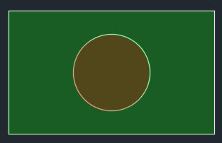Area to be measured indicated in green.