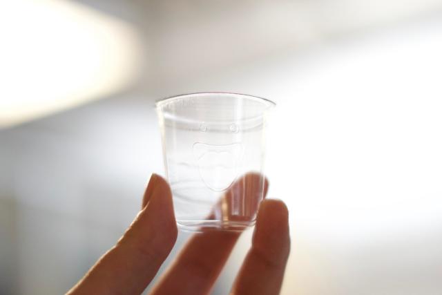 The carefully designed Jevo shot glass.