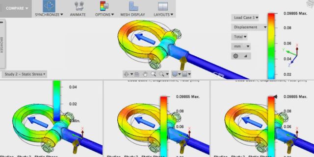 learn simulate force in fusion 360