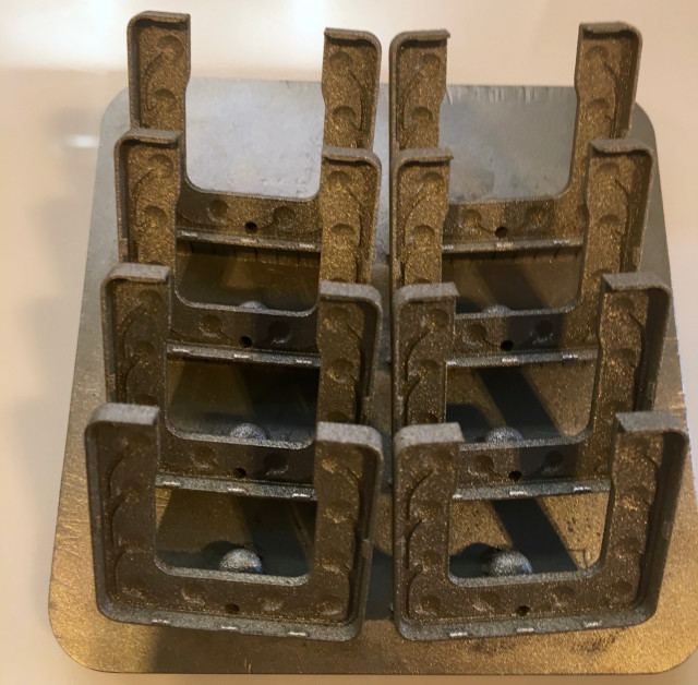 3D-printed metal samples from SLM Solutions. (Image courtesy of Fabbaloo.)