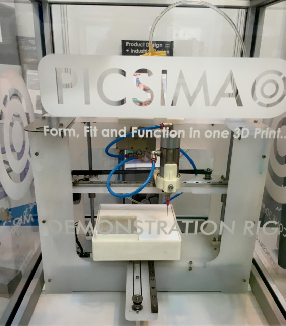 PICSIMA's desktop 3D printer. (Image courtesy of Fabbaloo.)
