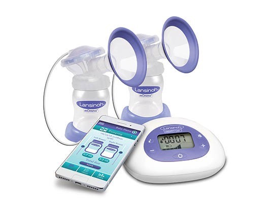 Losing track of your baby’s feeding habits? The Lansinoh Smartpump and its app are here to help. (Image courtesy of Lansinoh.)