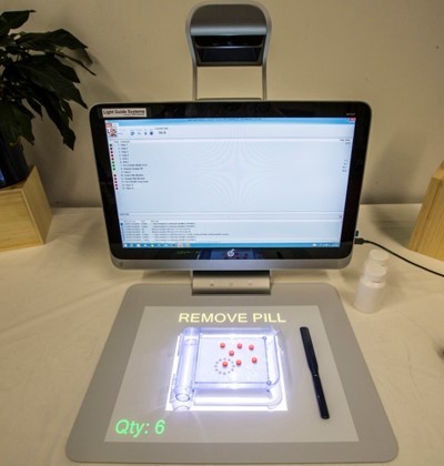 Light Guide Systems uses HP Sprout to project images and instructions on the workpiece. (Image courtesy of OPS Solutions.)