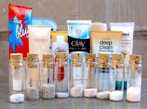 Examples of cosmetic products containing synthetic microbeads. Source: 5Gyres.org