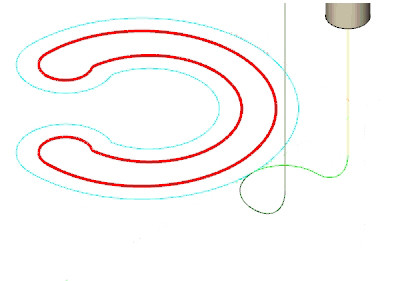 New “lead-in/lead-out extension” feature creating smooth and gradual approach and retraction movements. (Image courtesy of ModuleWorks.)