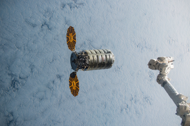 The Cygnus Spacecraft. (Image courtesy of Orbital ATK.)
