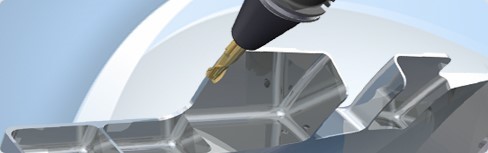FeatureCAM 2016 adds versatility to 5-axis machining. (Image courtesy of Delcam.)