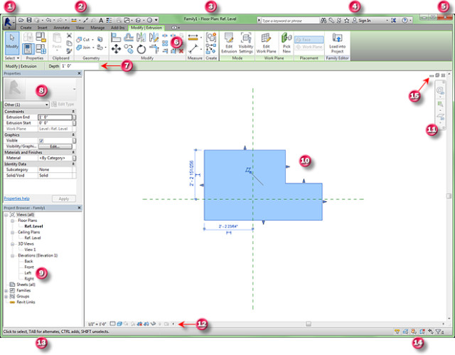 scale up 3d view revit 2011