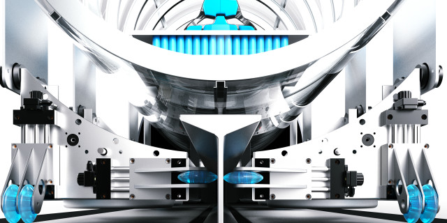 The clean, smooth design of the R-Pod levitates above a Hyperloop track using powerful electromagnets. The team of crowdsourced (from Reddit) hobbyists transformed its desire and interest in Hyperloop technology into a competitive design entry for SpaceX’s global competition using Autodesk Fusion 360. (Image courtesy of rLoop.)